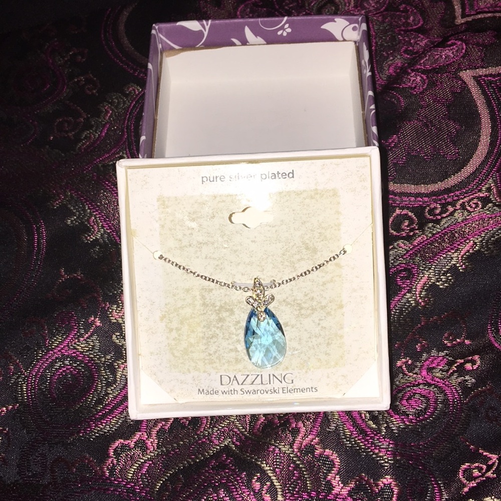 Dazzle Blue Sapphire Necklace - Picture 1 of 1